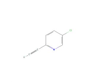 5-Chloro-2-ethynylpyridine (CAS 1196153-33-9) - chemical structure image