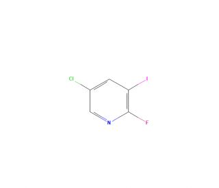 5-Chloro-2-fluoro-3-iodo-pyridine (CAS 884495-31-2) - chemical structure image