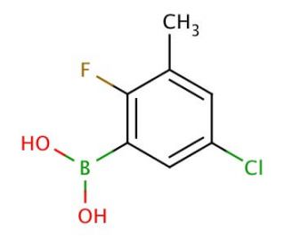 5-Chloro-2-fluoro-3-methylphenylboronic acid (CAS 352535-87-6) - chemical structure image