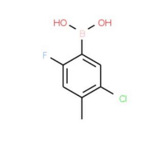 5-Chloro-2-fluoro-4-methylphenylboronic acid (CAS 1072952-42-1) - chemical structure image