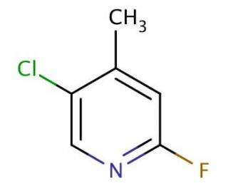 5-Chloro-2-fluoro-4-methylpyridine (CAS 884494-88-6) - chemical structure image