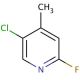 5-Chloro-2-fluoro-4-methylpyridine (CAS 884494-88-6) - chemical structure image