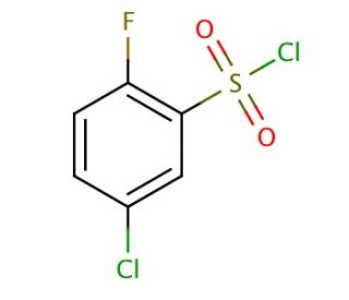 5-Chloro-2-fluorobenzenesulfonyl chloride (CAS 351003-49-1) - chemical structure image