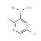 5-Chloro-2-fluoropyridine-3-boronic acid (CAS 937595-70-5) - chemical structure image