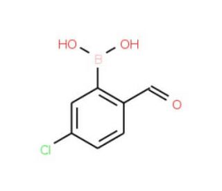 5-Chloro-2-formylphenylboronic acid (CAS 870238-36-1) - chemical structure image