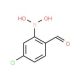 5-Chloro-2-formylphenylboronic acid (CAS 870238-36-1) - chemical structure image