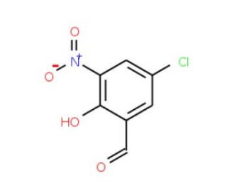 5-Chloro-2-hydroxy-3-nitro-benzaldehyde (CAS 16634-90-5) - chemical structure image