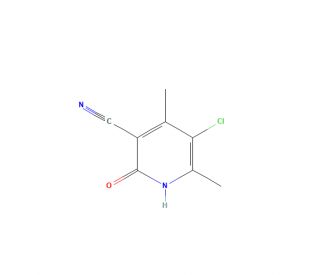 5-chloro-2-hydroxy-4,6-dimethylnicotinonitrile (CAS 23819-92-3) - chemical structure image