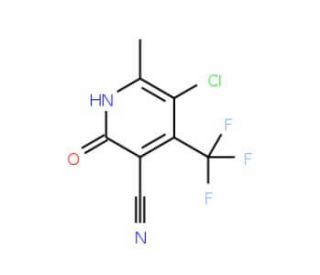 5-Chloro-2-hydroxy-6-methyl-4-(trifluoromethyl)-nicotinonitrile - chemical structure image