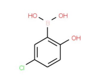 5-Chloro-2-hydroxyphenylboronic acid (CAS 89488-25-5) - chemical structure image