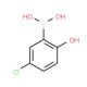 5-Chloro-2-hydroxyphenylboronic acid (CAS 89488-25-5) - chemical structure image