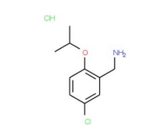 (5-Chloro-2-isopropoxyphenyl)methanamine hydrochloride - chemical structure image