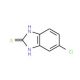 5-Chloro-2-mercaptobenzimidazole (CAS 25369-78-2) - chemical structure image