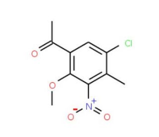 5-Chloro-2-methoxy-4-methyl-3-nitroacetophenone - chemical structure image