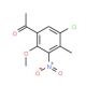 5-Chloro-2-methoxy-4-methyl-3-nitroacetophenone - chemical structure image
