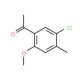 5-Chloro-2-methoxy-4-methylacetophenone - chemical structure image