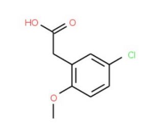 (5-chloro-2-methoxyphenyl)acetic acid (CAS 7569-62-2) - chemical structure image