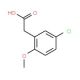(5-chloro-2-methoxyphenyl)acetic acid (CAS 7569-62-2) - chemical structure image