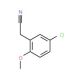 (5-chloro-2-methoxyphenyl)acetonitrile (CAS 7048-38-6) - chemical structure image