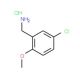 (5-chloro-2-methoxyphenyl)methanamine hydrochloride - chemical structure image
