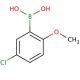 5-Chloro-2-methoxyphenylboronic acid (CAS 89694-48-4) - chemical structure image