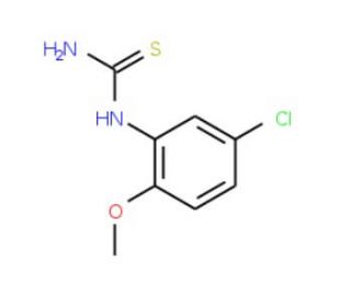 5-Chloro-2-methoxyphenylthiourea (CAS 63980-69-8) - chemical structure image