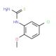 5-Chloro-2-methoxyphenylthiourea (CAS 63980-69-8) - chemical structure image