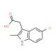 (5-Chloro-2-methyl-1H-indol-3-yl)-acetic acid (CAS 19017-52-8) - chemical structure image