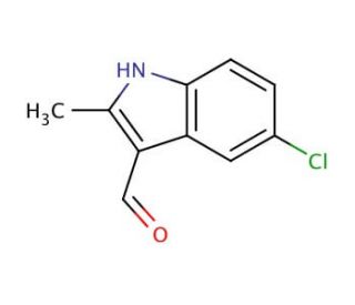 5-Chloro-2-methyl-1H-indole-3-carbaldehyde (CAS 57335-86-1) - chemical structure image