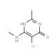 5-Chloro-2-methyl-6-(methylamino)-4-pyrimidinol 的分子结构 5-Chloro-2-methyl-6-(methylamino)-4-pyrimidinol - chemical structure image