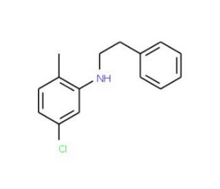5-Chloro-2-methyl-N-phenethylaniline - chemical structure image