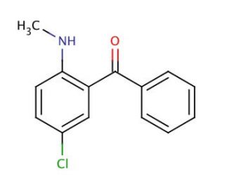 5-Chloro-2-(methylamino)benzophenone (CAS 1022-13-5) - chemical structure image