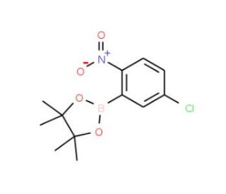 5-Chloro-2-nitrophenylboronic acid, pinacol ester (CAS 1073353-99-7) - chemical structure image
