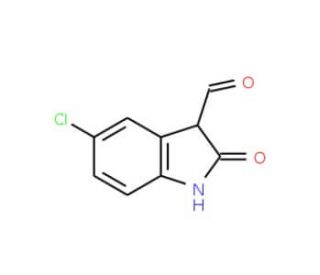 5-Chloro-2-oxoindoline-3-carbaldehyde - chemical structure image