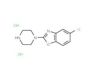 5-Chloro-2-piperazin-1-yl-1,3-benzoxazole dihydrochloride - chemical structure image