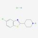 5-chloro-2-piperidin-4-yl-1,3-benzothiazole hydrochloride (CAS 1052543-21-1) - chemical structure image 