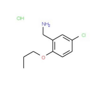 (5-Chloro-2-propoxyphenyl)methanamine hydrochloride - chemical structure image