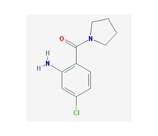 5-chloro-2-(pyrrolidin-1-ylcarbonyl)aniline - chemical structure image