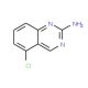 5-Chloro-2-quinazolinamine (CAS 190273-70-2) - chemical structure image