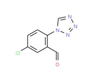 5-Chloro-2-tetrazol-1-yl-benzaldehyde (CAS 879016-22-5) - chemical structure image