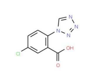 5-Chloro-2-tetrazol-1-yl-benzoic acid (CAS 449758-26-3) - chemical structure image