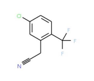 5-Chloro-2-(trifluoromethyl)phenylacetonitrile (CAS 261763-26-2) - chemical structure image