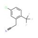 5-Chloro-2-(trifluoromethyl)phenylacetonitrile (CAS 261763-26-2) - chemical structure image