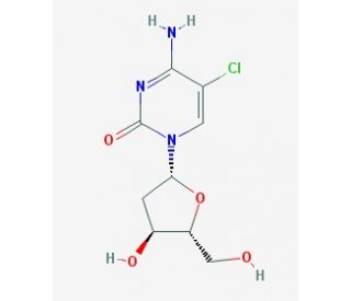 5-Chloro-2&prime;-deoxycytidine (CAS 32387-56-7) - chemical structure image