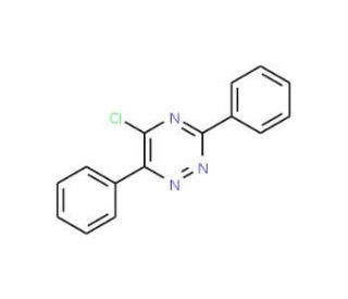 5-Chloro-3,6-diphenyl-1,2,4-triazine (CAS 94398-27-3) - chemical structure image