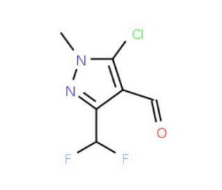 5-Chloro-3-(difluoromethyl)-1-methyl-1H-pyrazole-4-carbaldehyde (CAS 660845-30-7) - chemical structure image