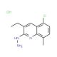5-Chloro-3-ethyl-2-hydrazino-8-methylquinoline hydrochloride (CAS 1170536-28-3) - chemical structure image