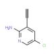 5-Chloro-3-ethynyl-2-pyridinamine - chemical structure image