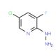 5-Chloro-3-fluoro-2-hydrazinylpyridine (CAS 248255-70-1) - chemical structure image
