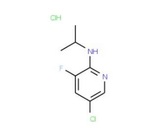 5-Chloro-3-fluoro-2-(N-isopropylamino)pyridine, HCl (CAS 1073372-10-7) - chemical structure image